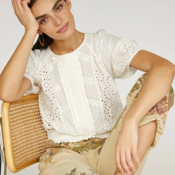 Anthropologie Tops - Anthropologie Porridge Freya Lace Blouse M